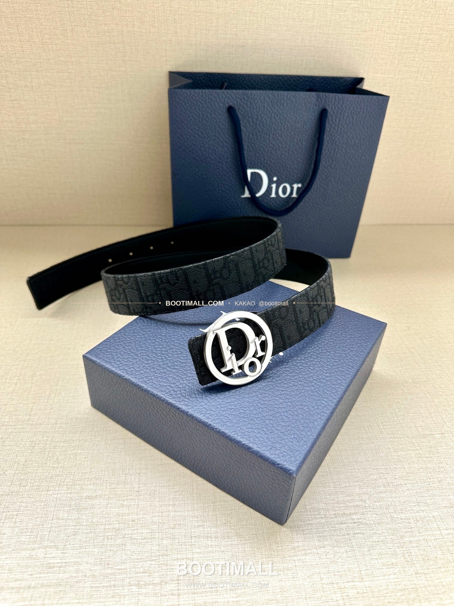 디올 CD 오블리크 브라스 버클 화이트 골드 벨트 Dior CD Oblique Brass Buckle White Gold Belt 3.5cm 6