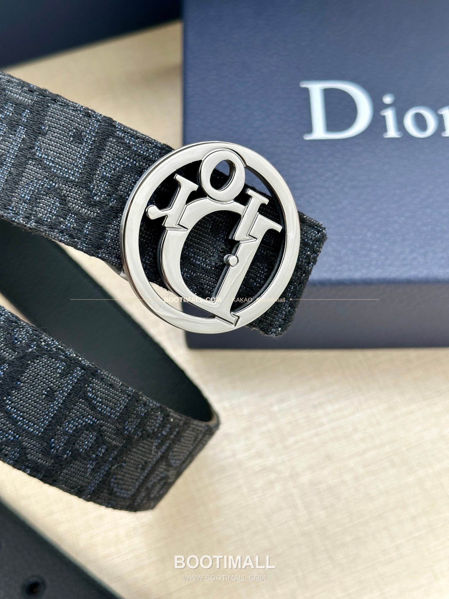 디올 CD 오블리크 브라스 버클 화이트 골드 벨트 Dior CD Oblique Brass Buckle White Gold Belt 3.5cm 7