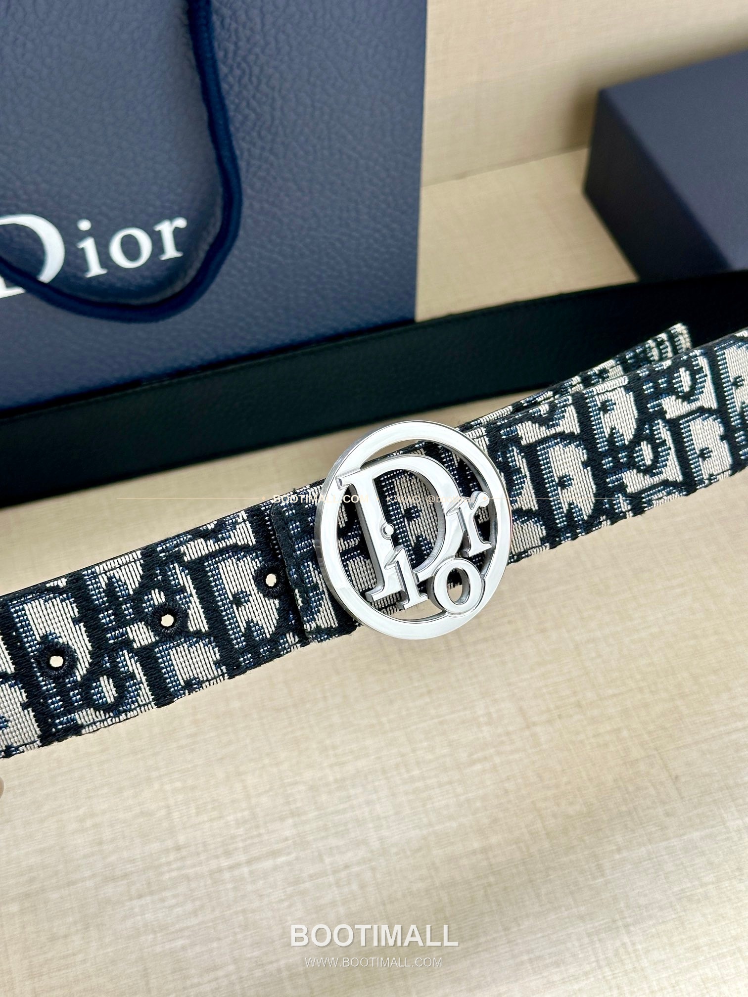 디올 CD 오블리크 브라스 버클 골드 벨트 Dior CD Oblique Brass Buckle Gold Belt 3.5cm 2