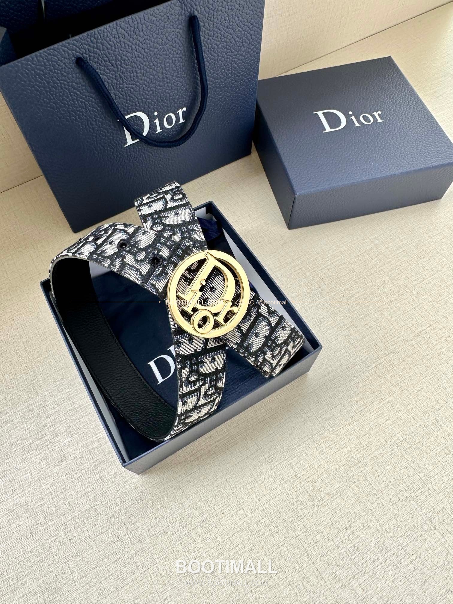 디올 CD 오블리크 브라스 버클 골드 벨트 Dior CD Oblique Brass Buckle Gold Belt 3.5cm 7