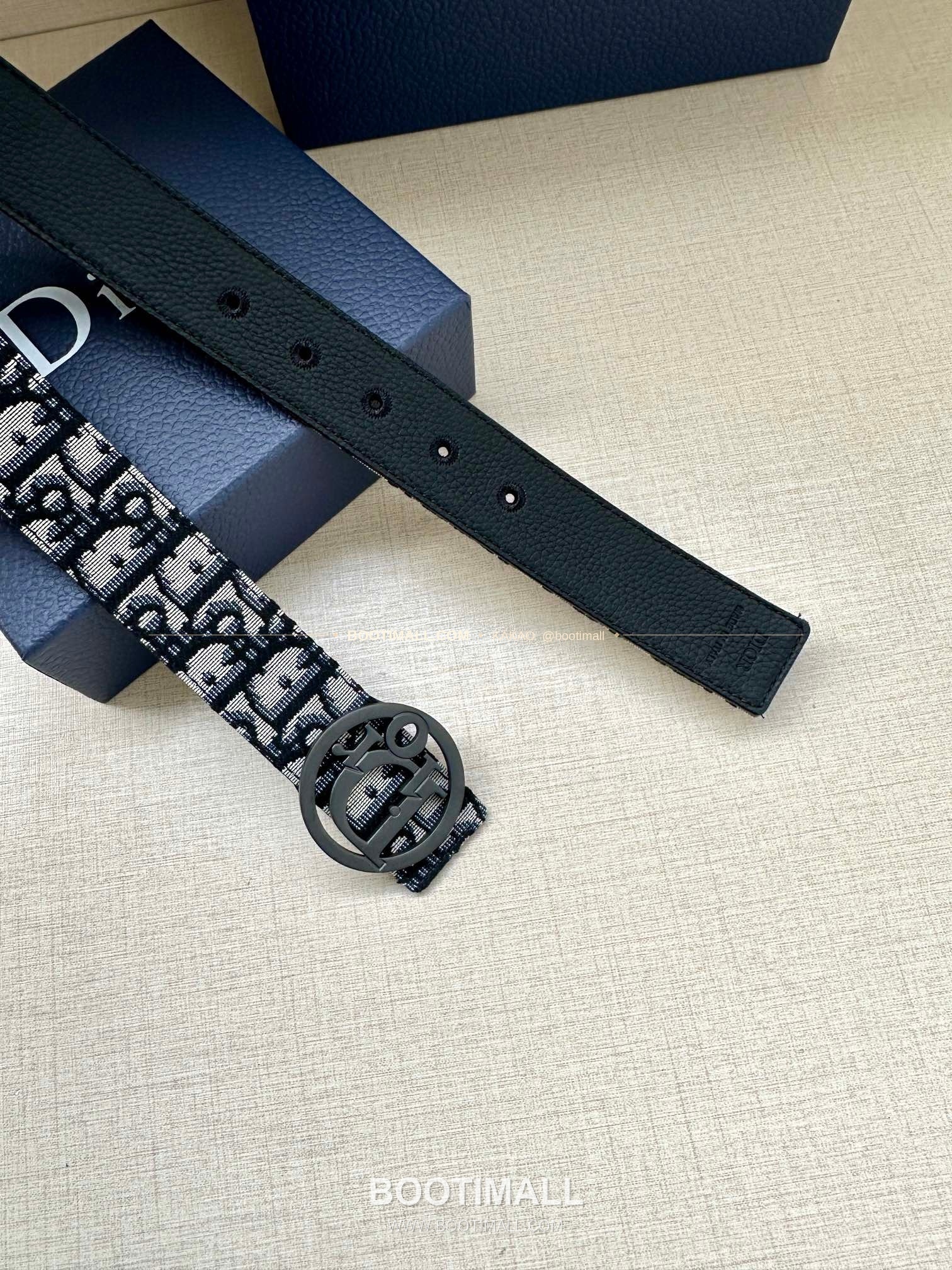 디올 CD 오블리크 브라스 버클 골드 벨트 Dior CD Oblique Brass Buckle Gold Belt 3.5cm 5
