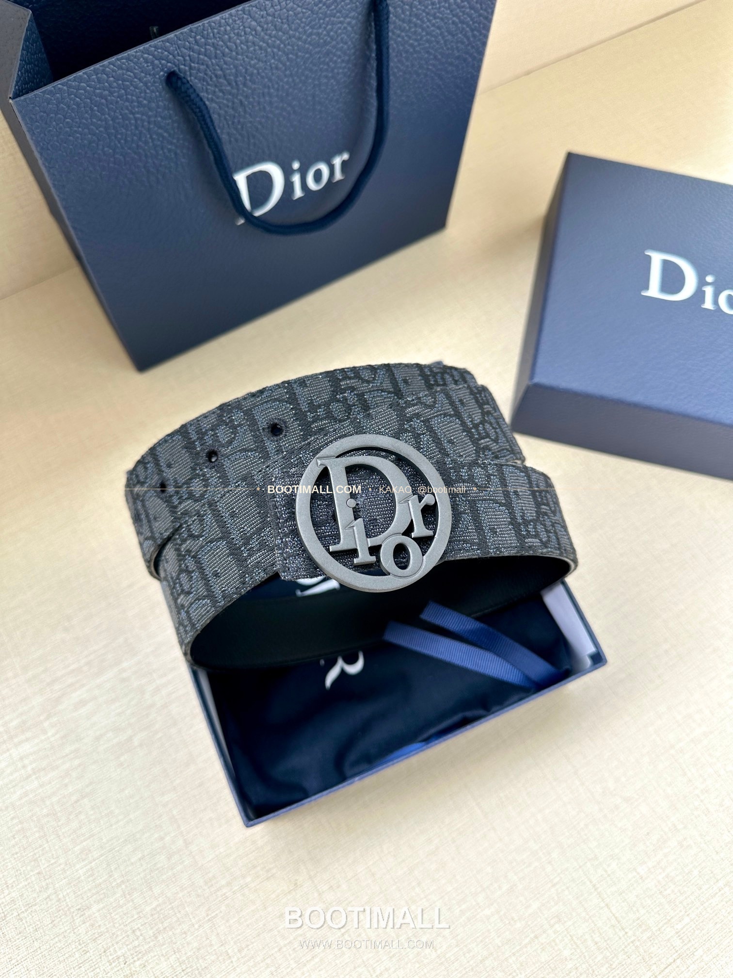 디올 CD 오블리크 브라스 버클 골드 벨트 Dior CD Oblique Brass Buckle Gold Belt 3.5cm 4