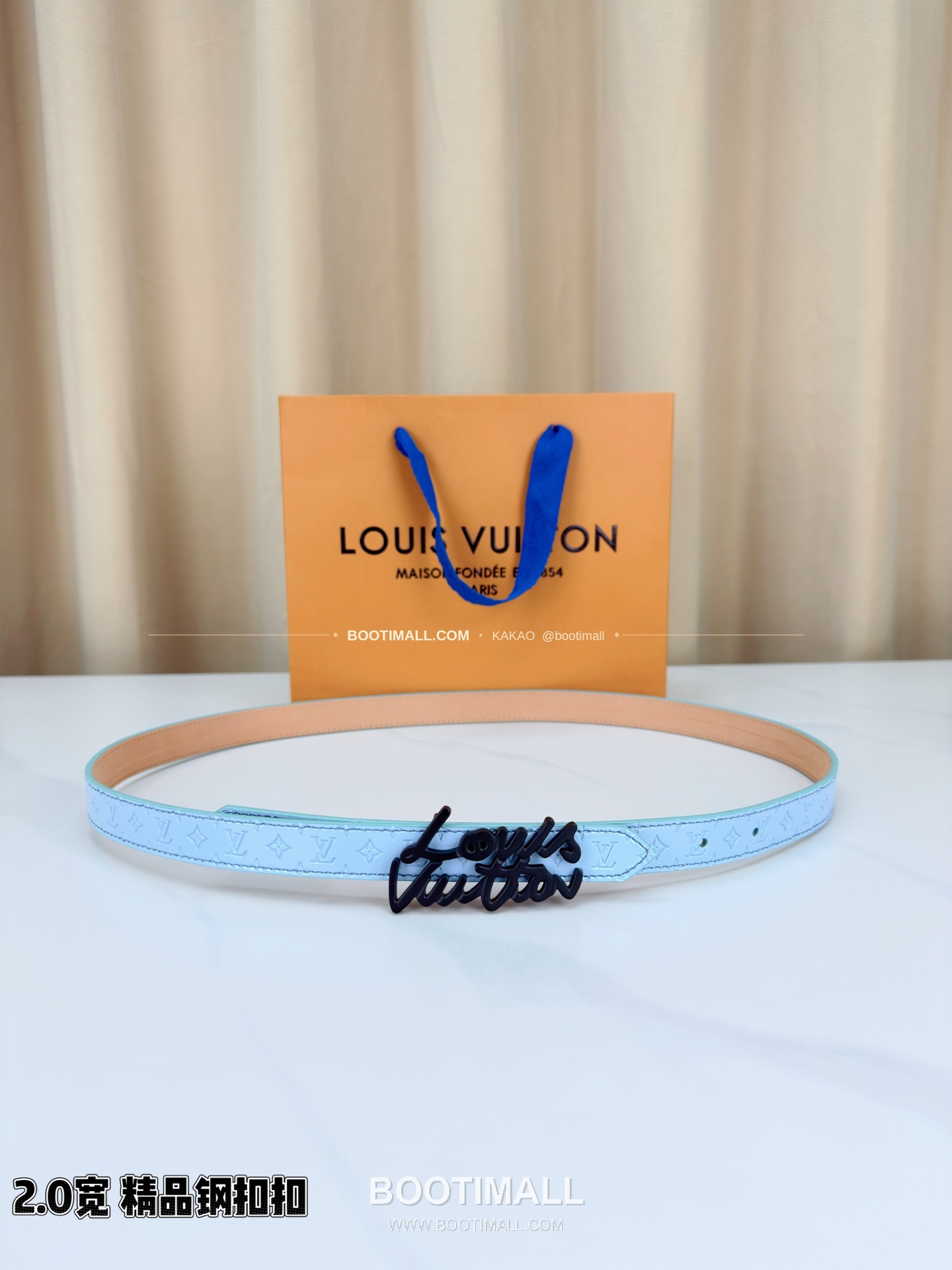 루이비통 모노그램 페이턴트 카프스킨 슬림 벨트 Louis Vuitton Monogram Patent Calfskin Slim Belt 2cm 1