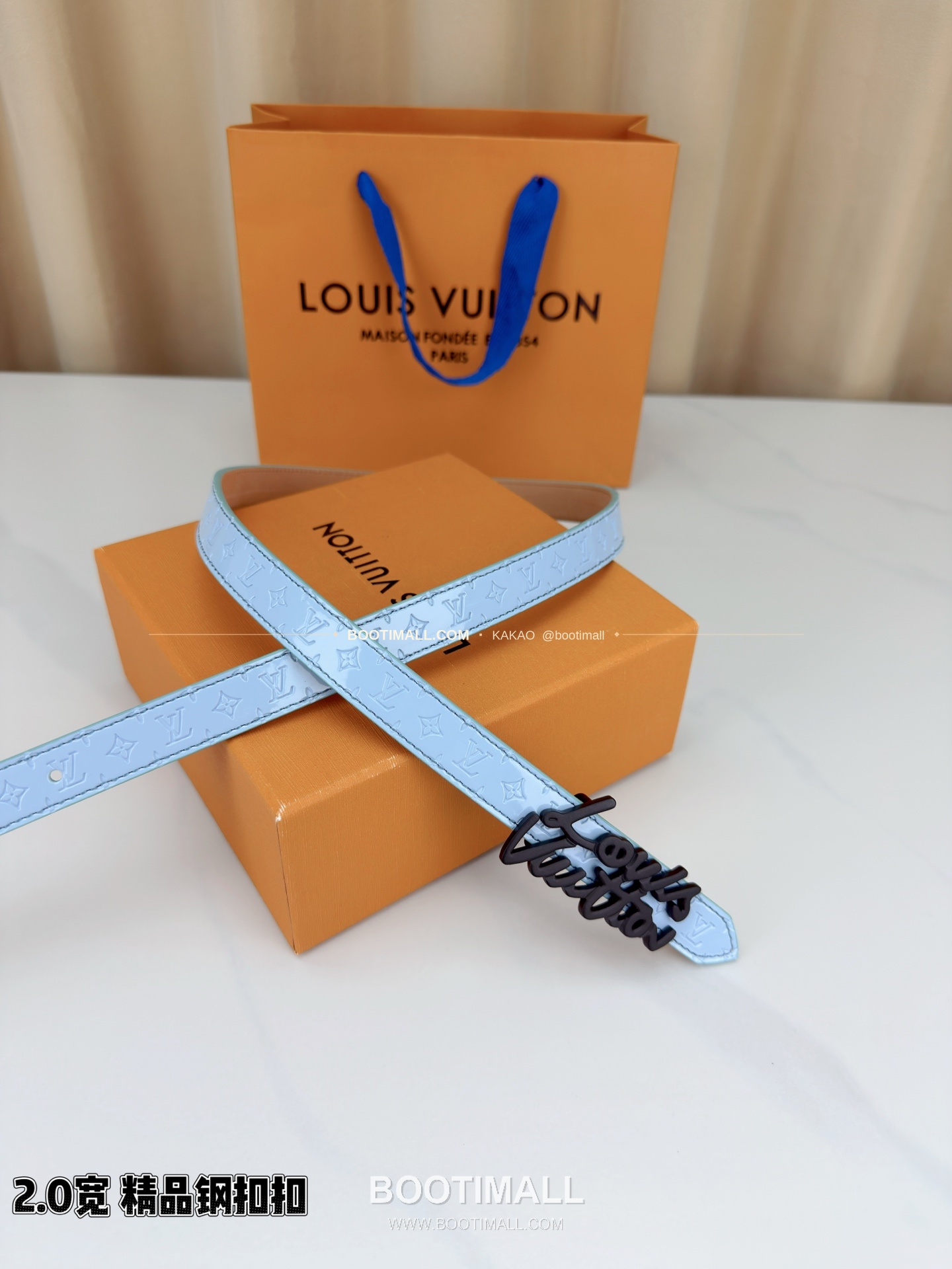 루이비통 모노그램 페이턴트 카프스킨 슬림 벨트 Louis Vuitton Monogram Patent Calfskin Slim Belt 2cm 3