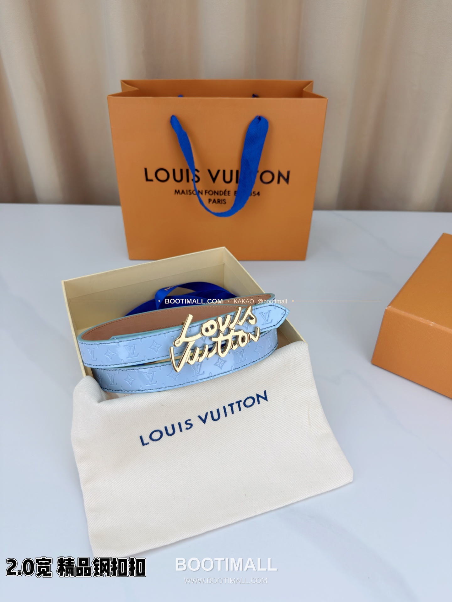 루이비통 모노그램 페이턴트 카프스킨 슬림 벨트 Louis Vuitton Monogram Patent Calfskin Slim Belt 2cm 4