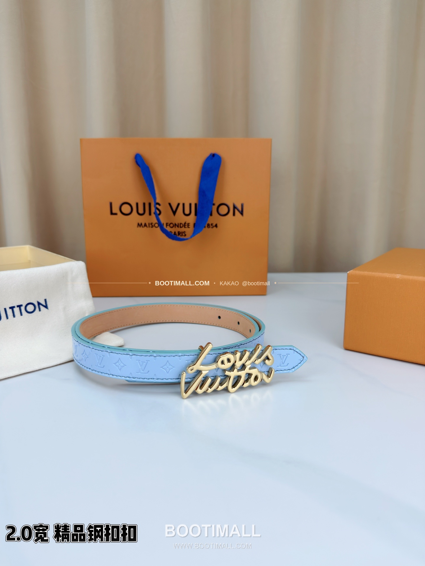 루이비통 모노그램 페이턴트 카프스킨 슬림 벨트 Louis Vuitton Monogram Patent Calfskin Slim Belt 2cm 5