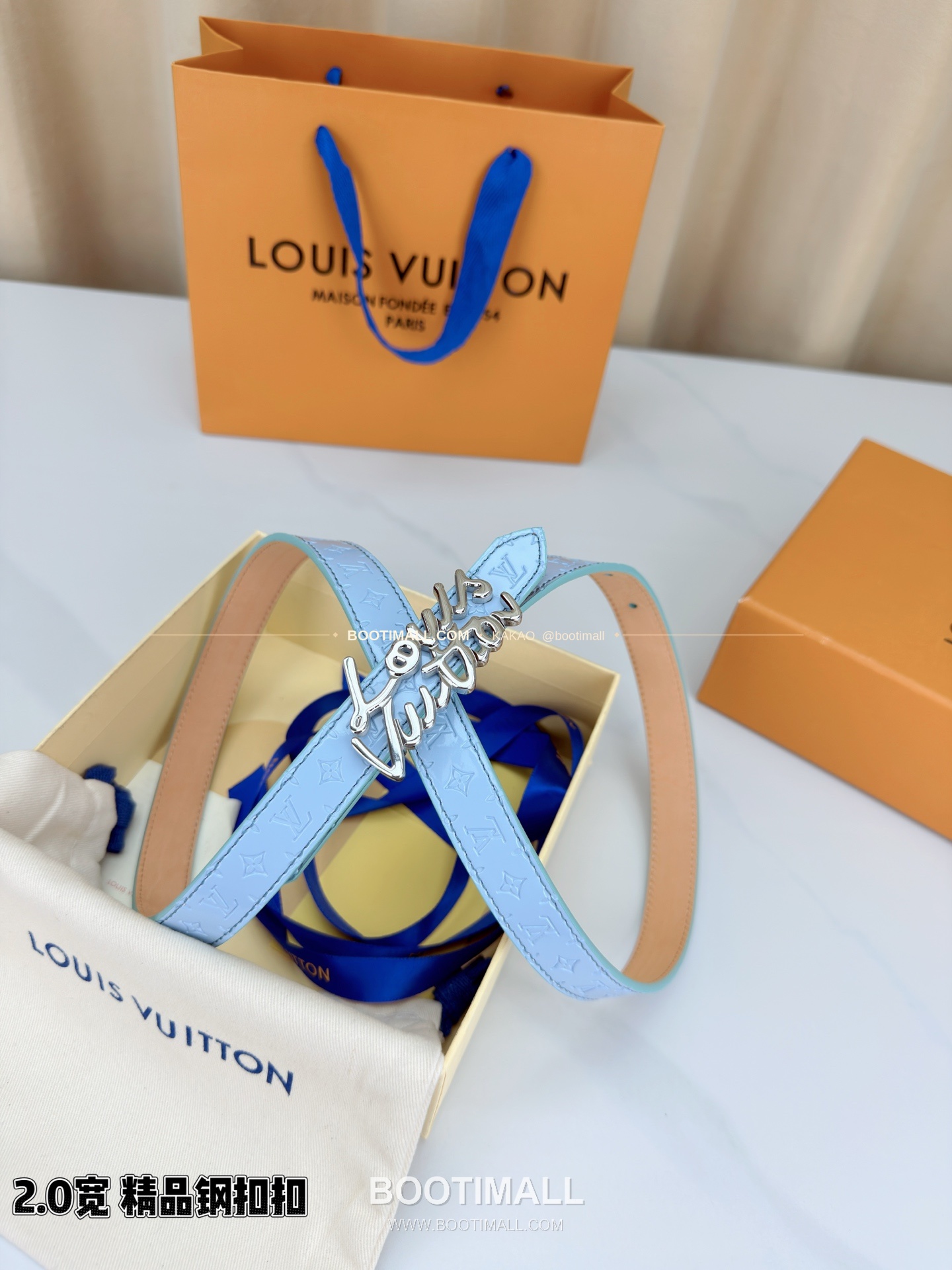 루이비통 모노그램 페이턴트 카프스킨 슬림 벨트 Louis Vuitton Monogram Patent Calfskin Slim Belt 2cm 7