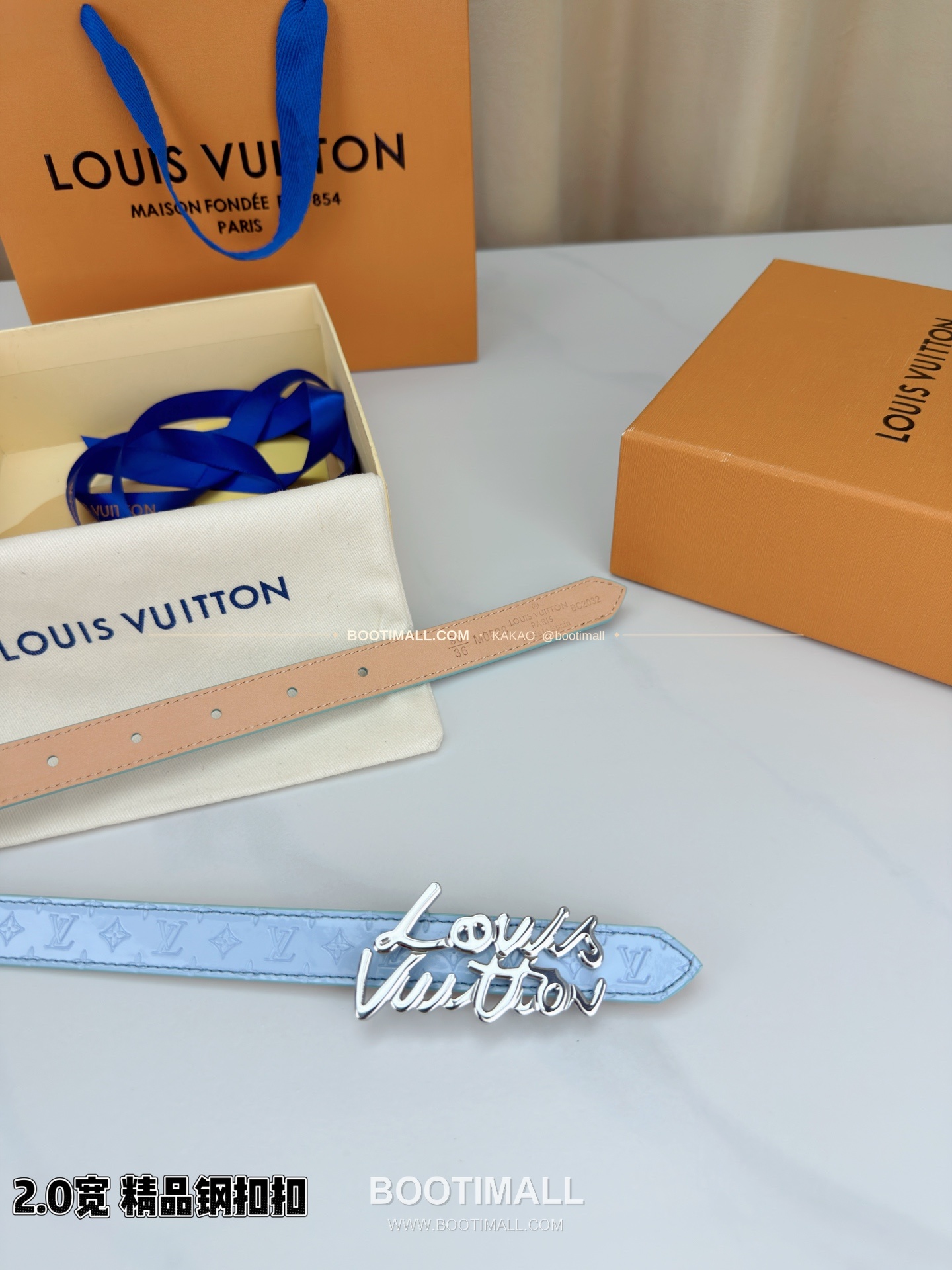 루이비통 모노그램 페이턴트 카프스킨 슬림 벨트 Louis Vuitton Monogram Patent Calfskin Slim Belt 2cm 8