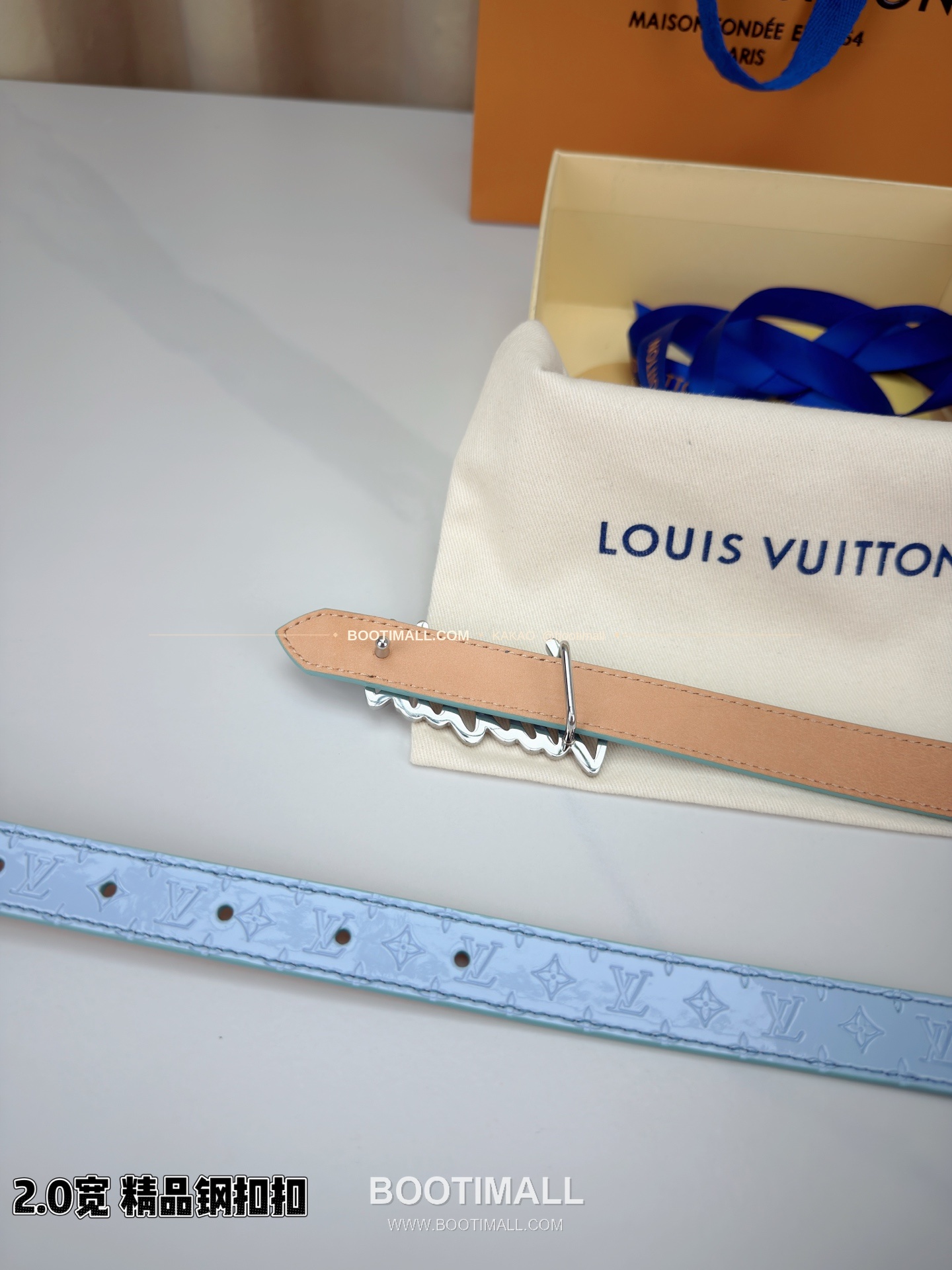 루이비통 모노그램 페이턴트 카프스킨 슬림 벨트 Louis Vuitton Monogram Patent Calfskin Slim Belt 2cm 9