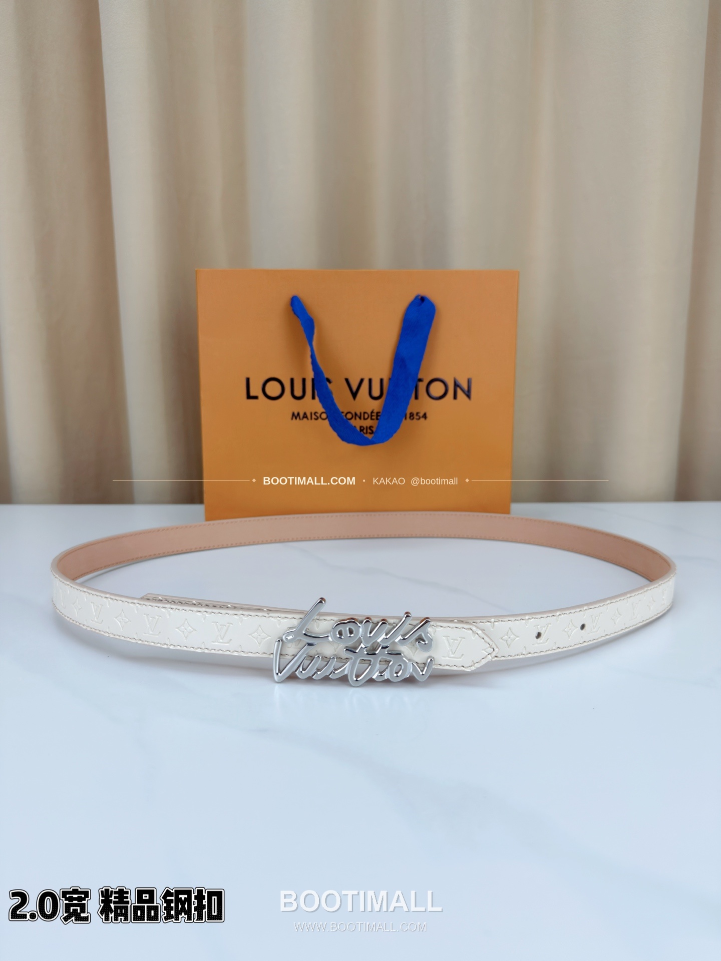 루이비통 모노그램 페이턴트 카프스킨 슬림 벨트 Louis Vuitton Monogram Patent Calfskin Slim Belt 2cm 1