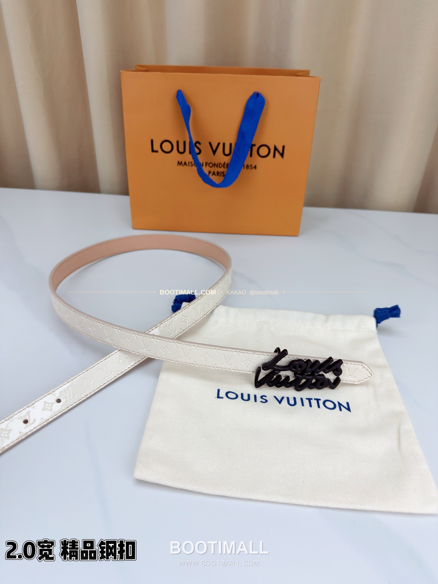 루이비통 모노그램 페이턴트 카프스킨 슬림 벨트 Louis Vuitton Monogram Patent Calfskin Slim Belt 2cm 6