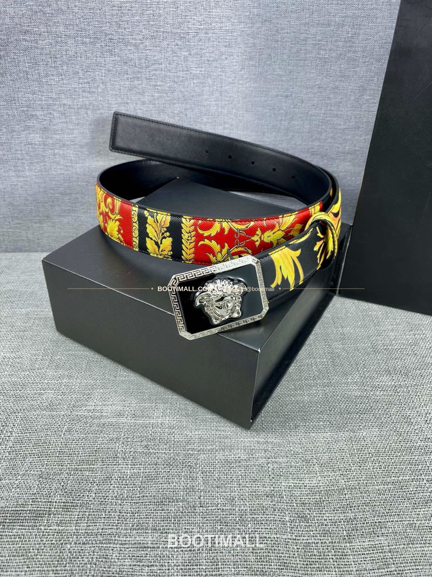 베르사체 카프스킨 팔라초 메두사 라포프클래식 벨트 Versace Calfskin Palazzo Medusa Le Pop Classique Belt 4cm 3