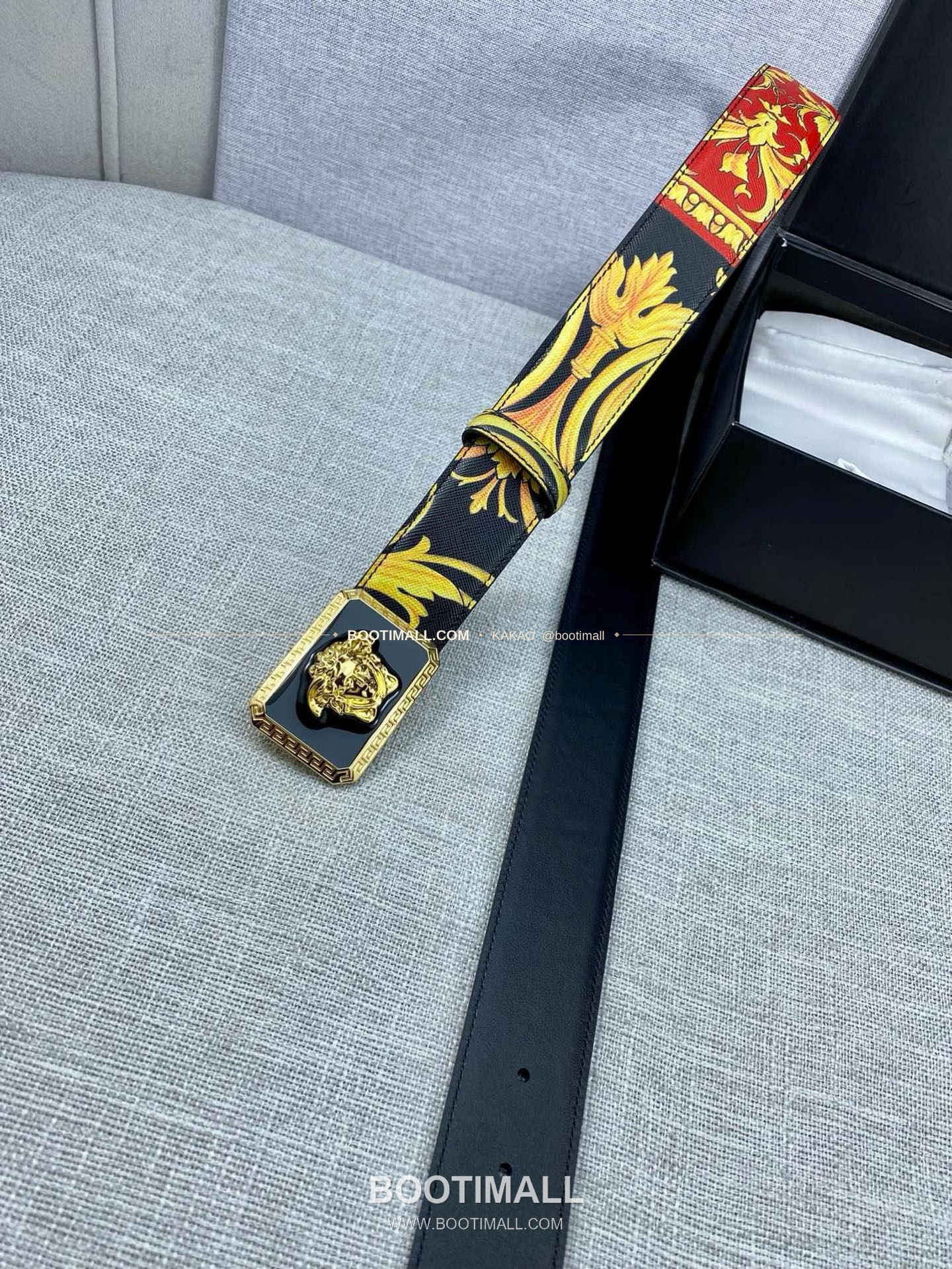 베르사체 카프스킨 팔라초 메두사 라포프클래식 벨트 Versace Calfskin Palazzo Medusa Le Pop Classique Belt 4cm 8