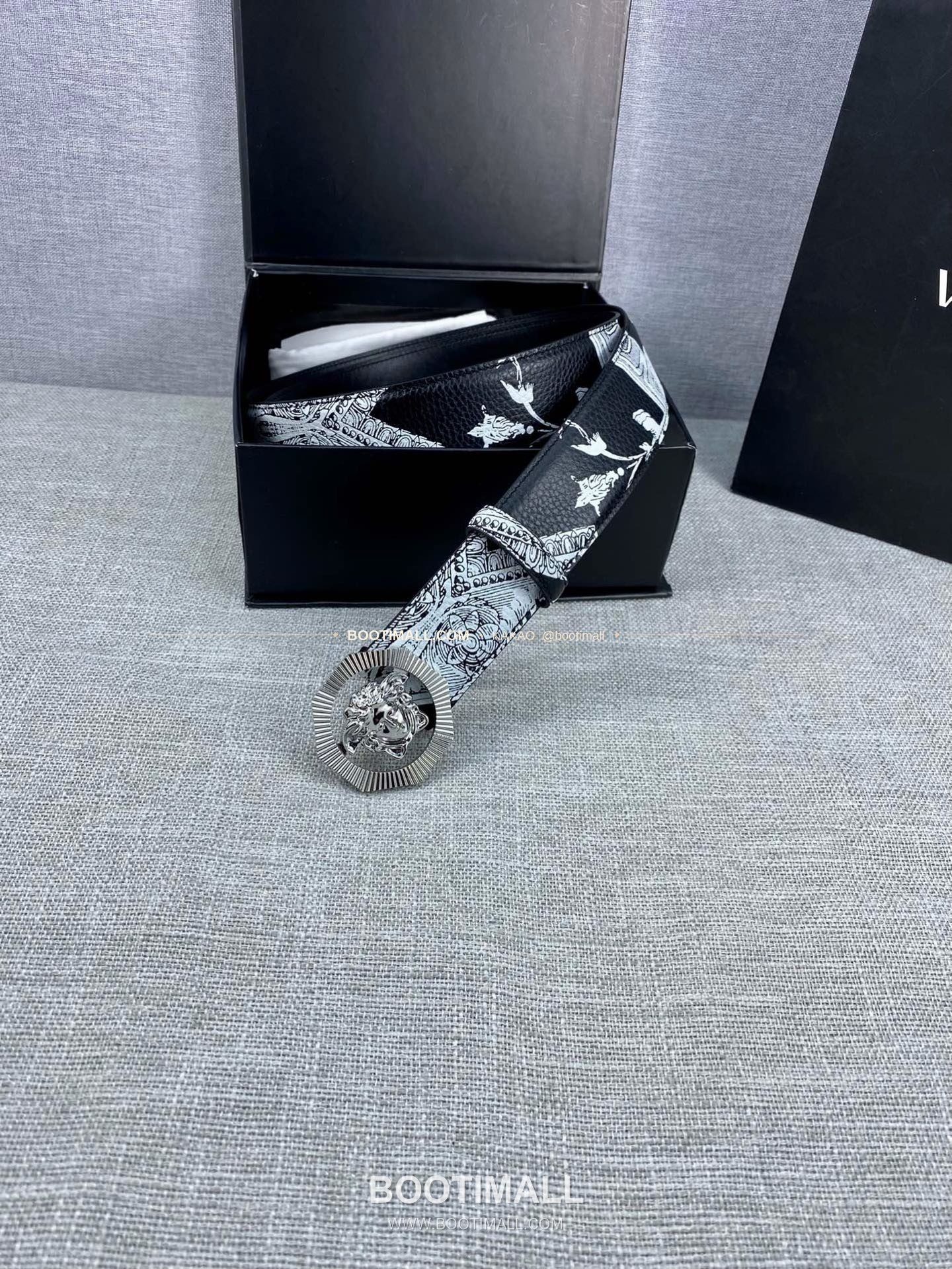 베르사체 카프스킨 팔라초 메두사 라포프클래식 벨트 Versace Calfskin Palazzo Medusa Le Pop Classique Belt 4cm 7