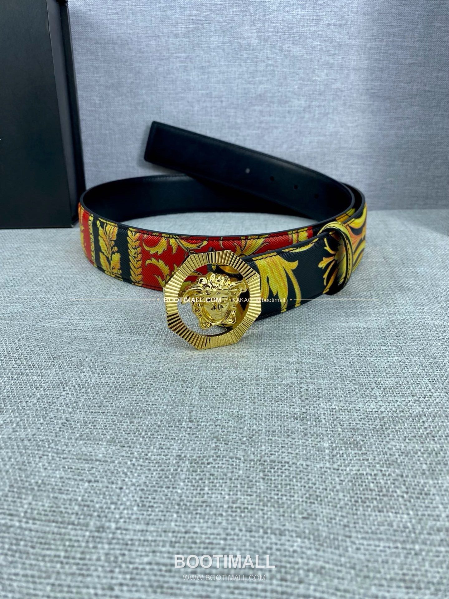 베르사체 카프스킨 팔라초 메두사 라포프클래식 벨트 Versace Calfskin Palazzo Medusa Le Pop Classique Belt 4cm 8