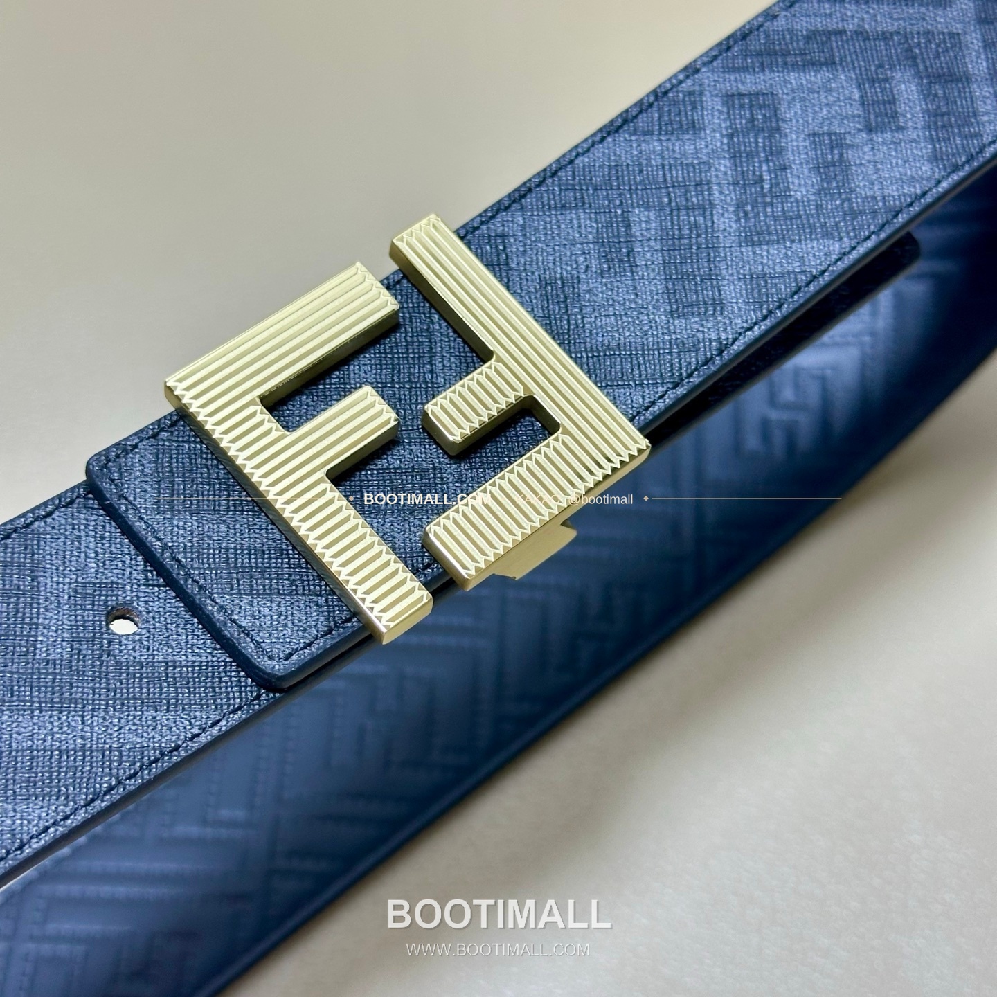 펜디 쿠오이오 로마노 가죽 FF 캔버스 리버서블 더블링 벨트 Fendi Cuoio Romano Leather FF Canvas Reversible Double Ring Belt 4cm 2