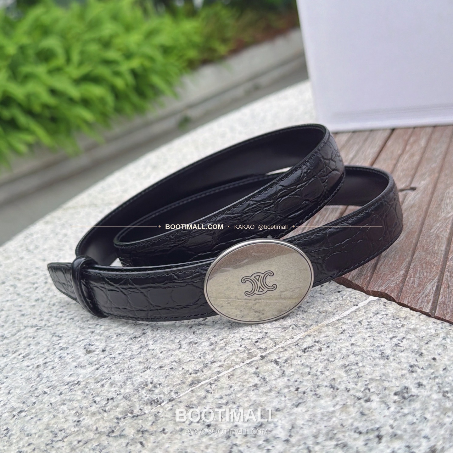 셀린느 카프스킨 로고 플로팅 버클 리버서블 벨트 Celine Calfskin Logo Floating Buckle Reversible Belt 2.5cm 2