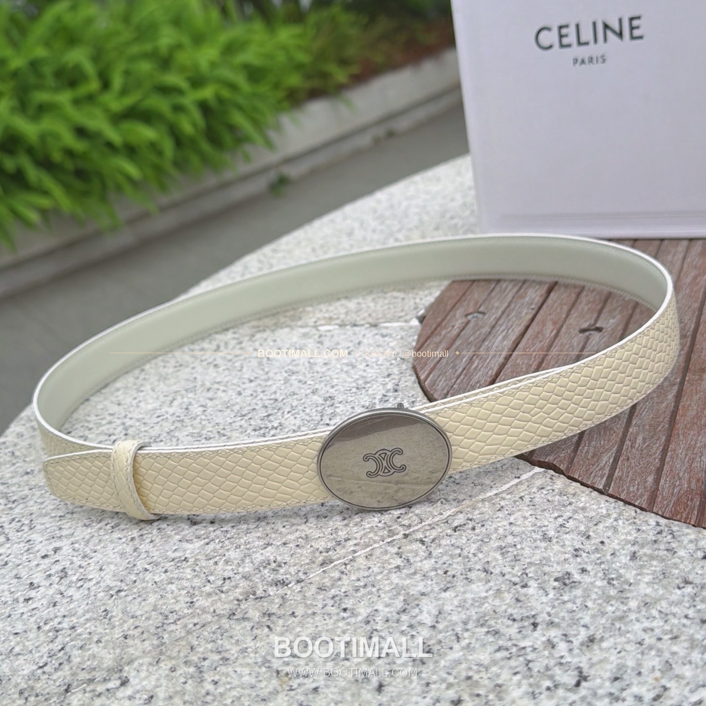 셀린느 카프스킨 로고 플로팅 버클 리버서블 벨트 Celine Calfskin Logo Floating Buckle Reversible Belt 2.5cm 1