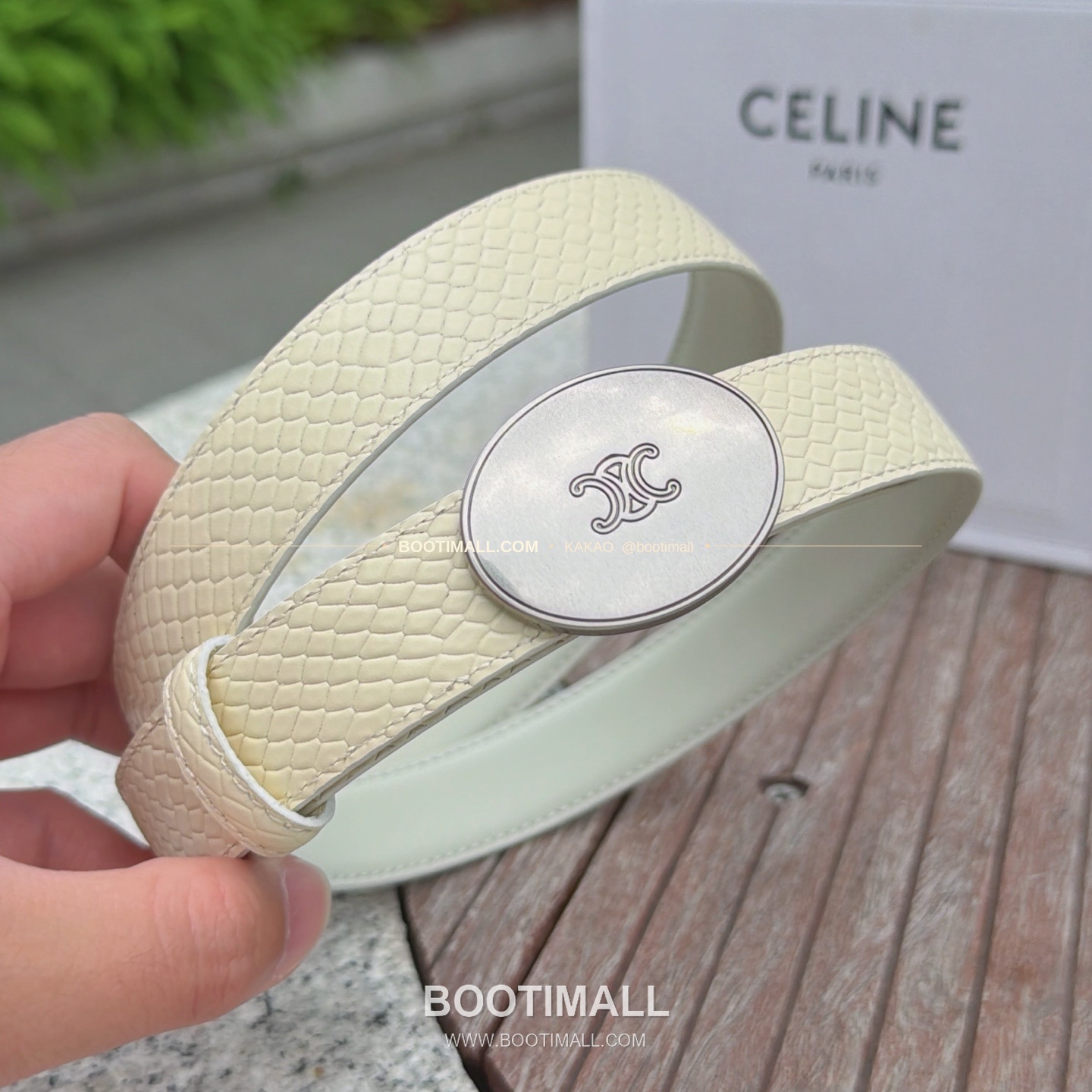 셀린느 카프스킨 로고 플로팅 버클 리버서블 벨트 Celine Calfskin Logo Floating Buckle Reversible Belt 2.5cm 3