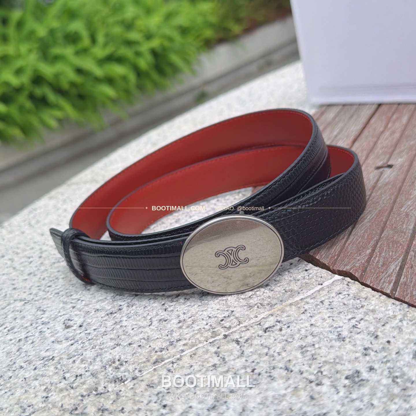 셀린느 카프스킨 로고 플로팅 버클 리버서블 벨트 Celine Calfskin Logo Floating Buckle Reversible Belt 2.5cm 2