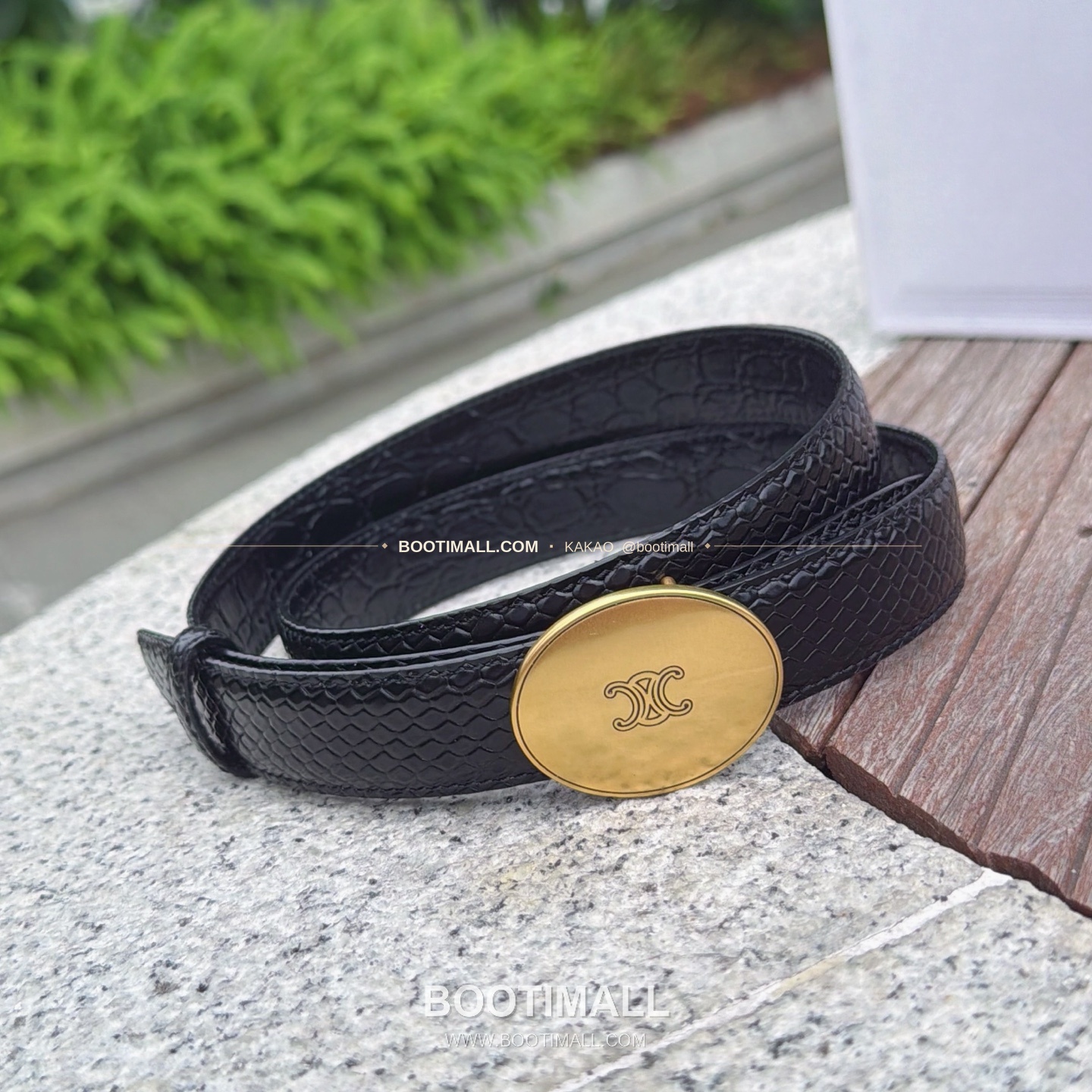 셀린느 카프스킨 로고 플로팅 버클 리버서블 벨트 Celine Calfskin Logo Floating Buckle Reversible Belt 2.5cm 2
