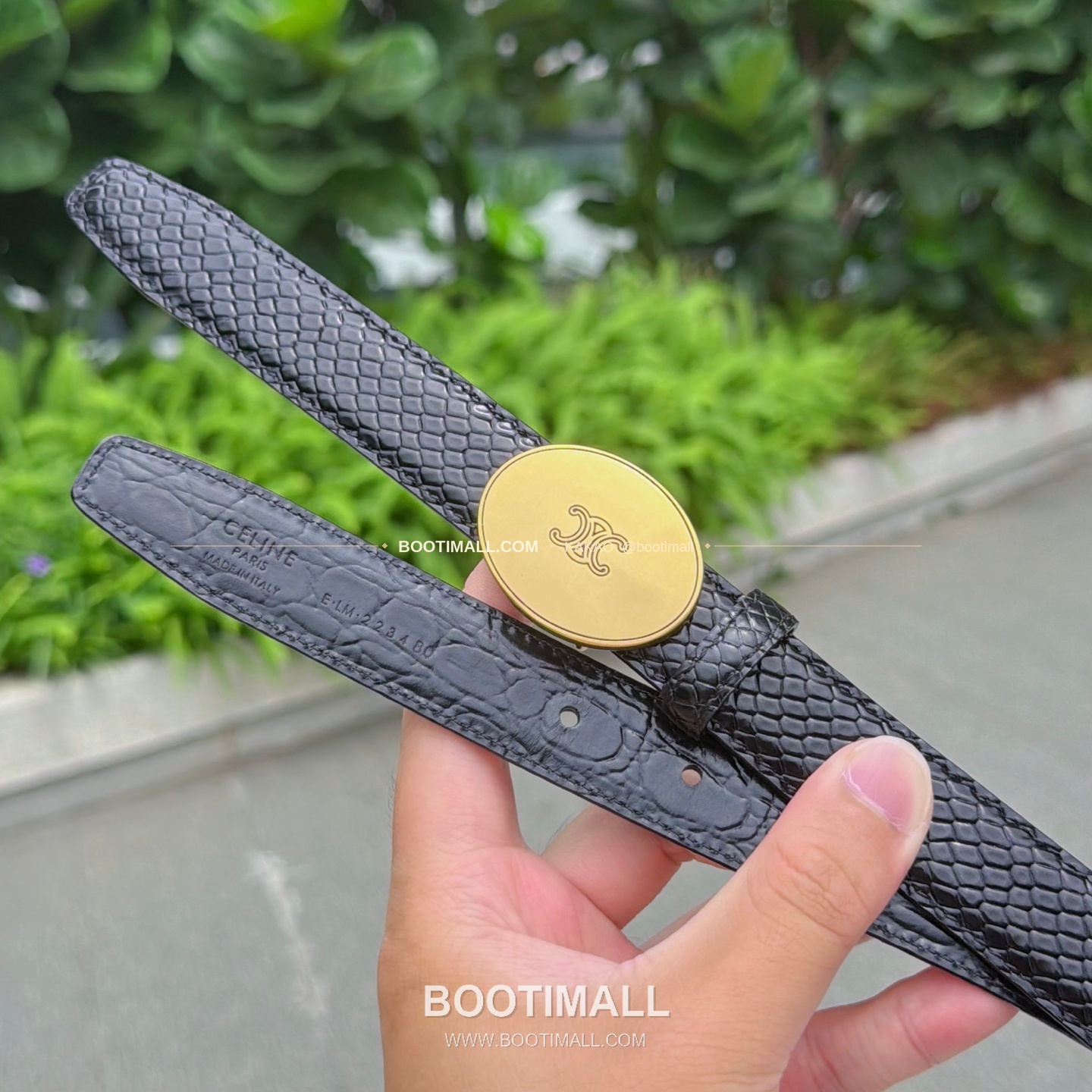 셀린느 카프스킨 로고 플로팅 버클 리버서블 벨트 Celine Calfskin Logo Floating Buckle Reversible Belt 2.5cm 5