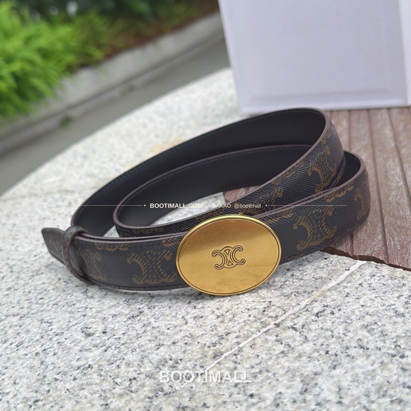 셀린느 카프스킨 로고 플로팅 버클 리버서블 벨트 Celine Calfskin Logo Floating Buckle Reversible Belt 2.5cm 2
