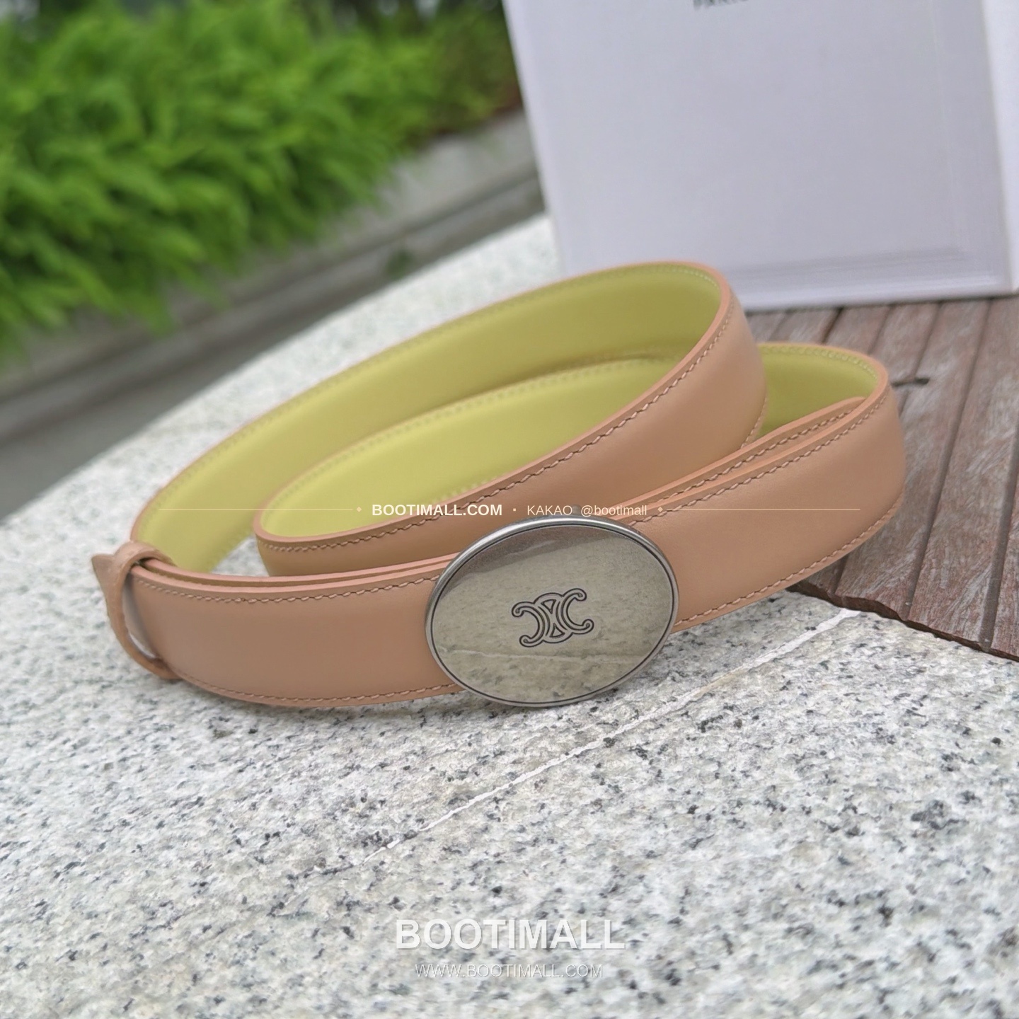 셀린느 카프스킨 로고 플로팅 버클 리버서블 벨트 Celine Calfskin Logo Floating Buckle Reversible Belt 2.5cm 2
