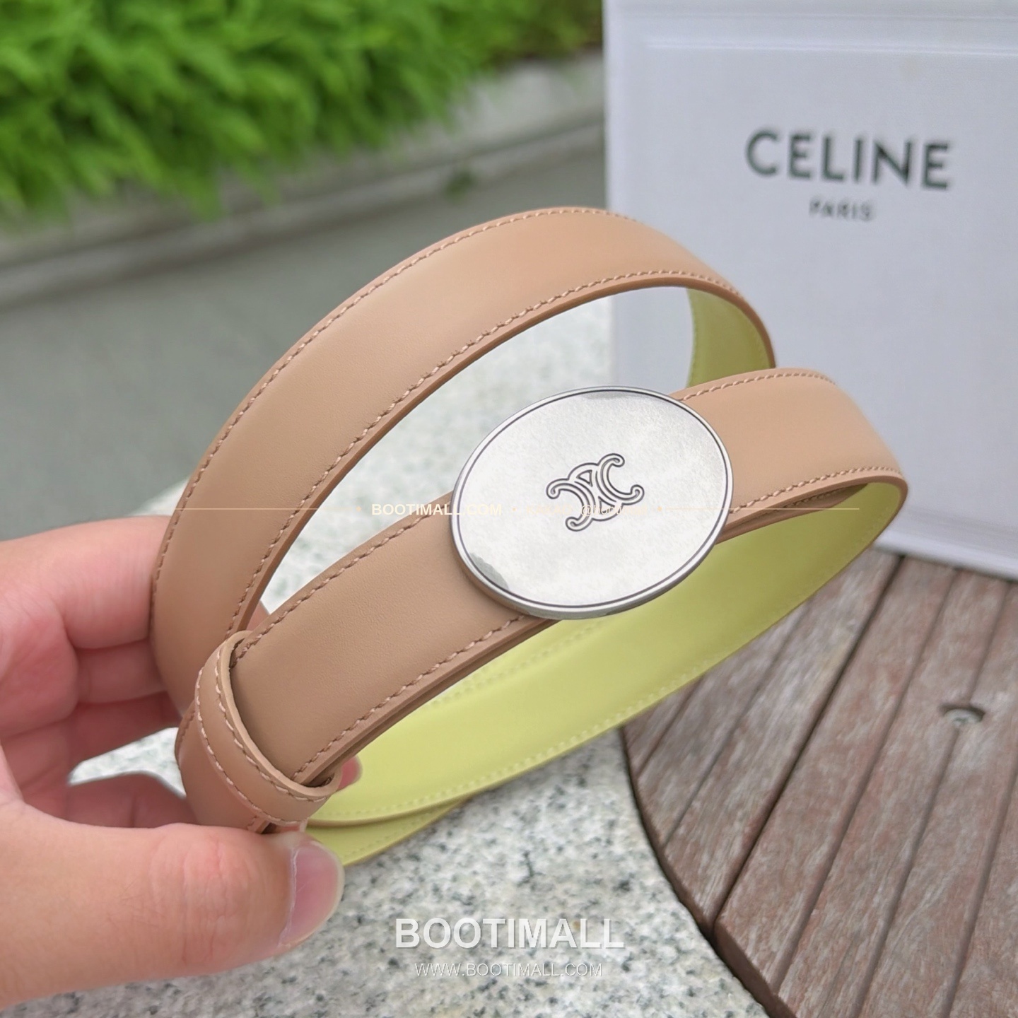 셀린느 카프스킨 로고 플로팅 버클 리버서블 벨트 Celine Calfskin Logo Floating Buckle Reversible Belt 2.5cm 3