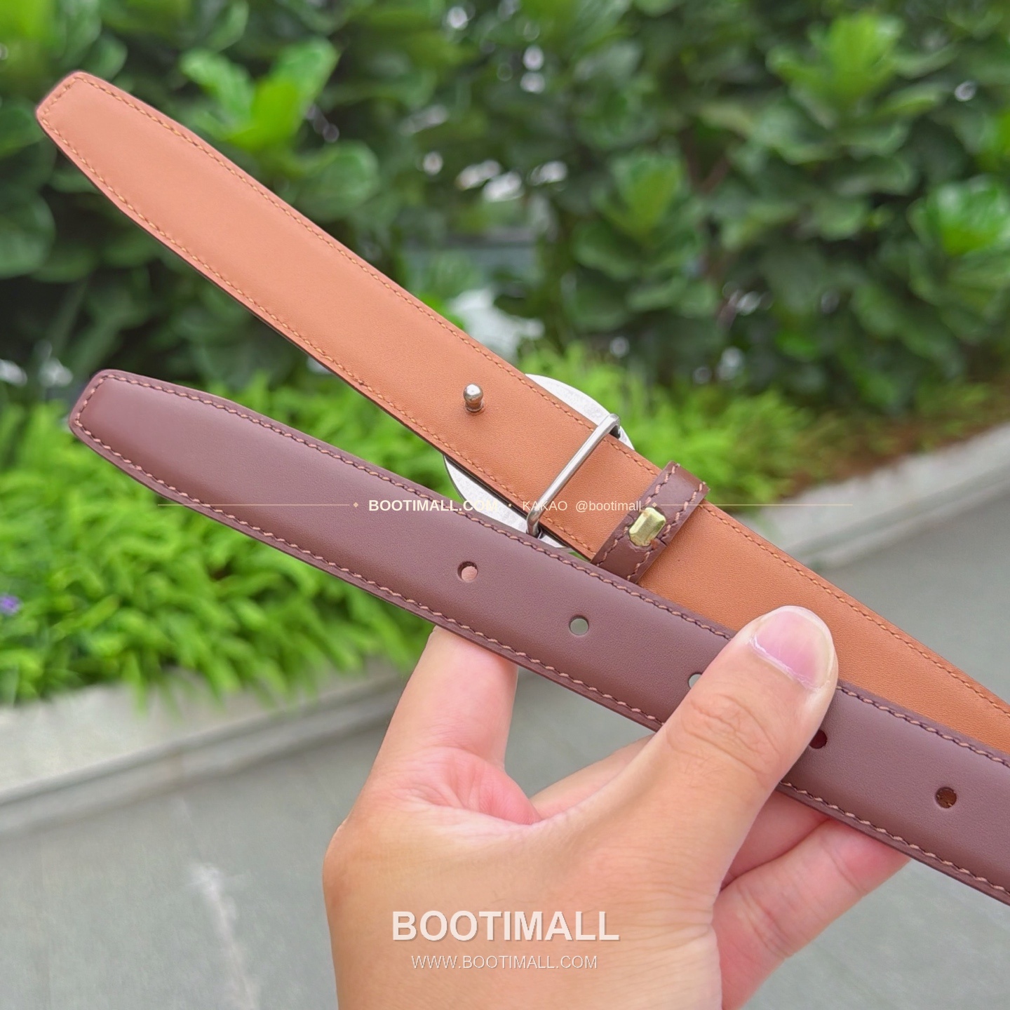 셀린느 카프스킨 로고 플로팅 버클 리버서블 벨트 Celine Calfskin Logo Floating Buckle Reversible Belt 2.5cm 6