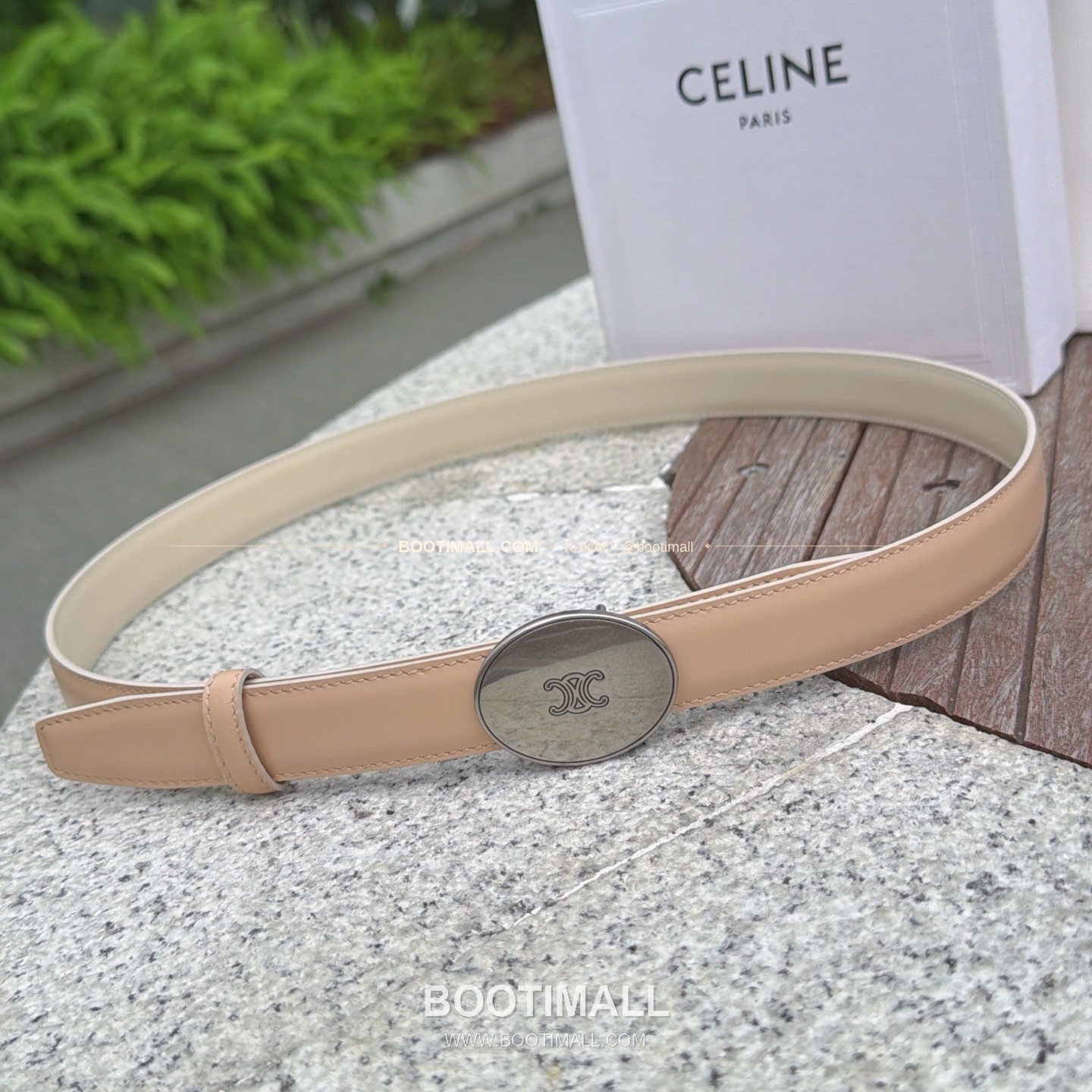 셀린느 카프스킨 로고 플로팅 버클 리버서블 벨트 Celine Calfskin Logo Floating Buckle Reversible Belt 2.5cm 1
