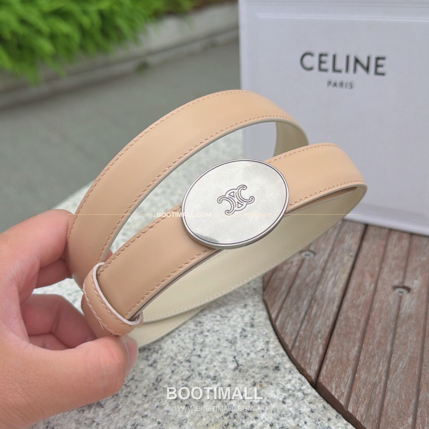 셀린느 카프스킨 로고 플로팅 버클 리버서블 벨트 Celine Calfskin Logo Floating Buckle Reversible Belt 2.5cm 3