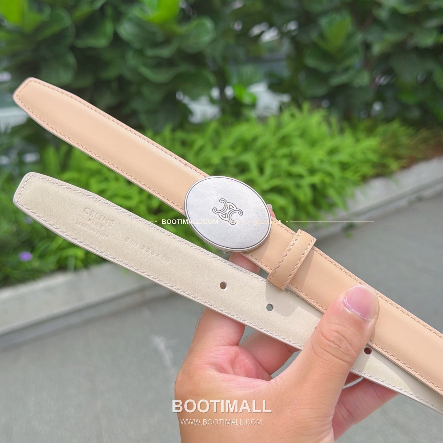 셀린느 카프스킨 로고 플로팅 버클 리버서블 벨트 Celine Calfskin Logo Floating Buckle Reversible Belt 2.5cm 5