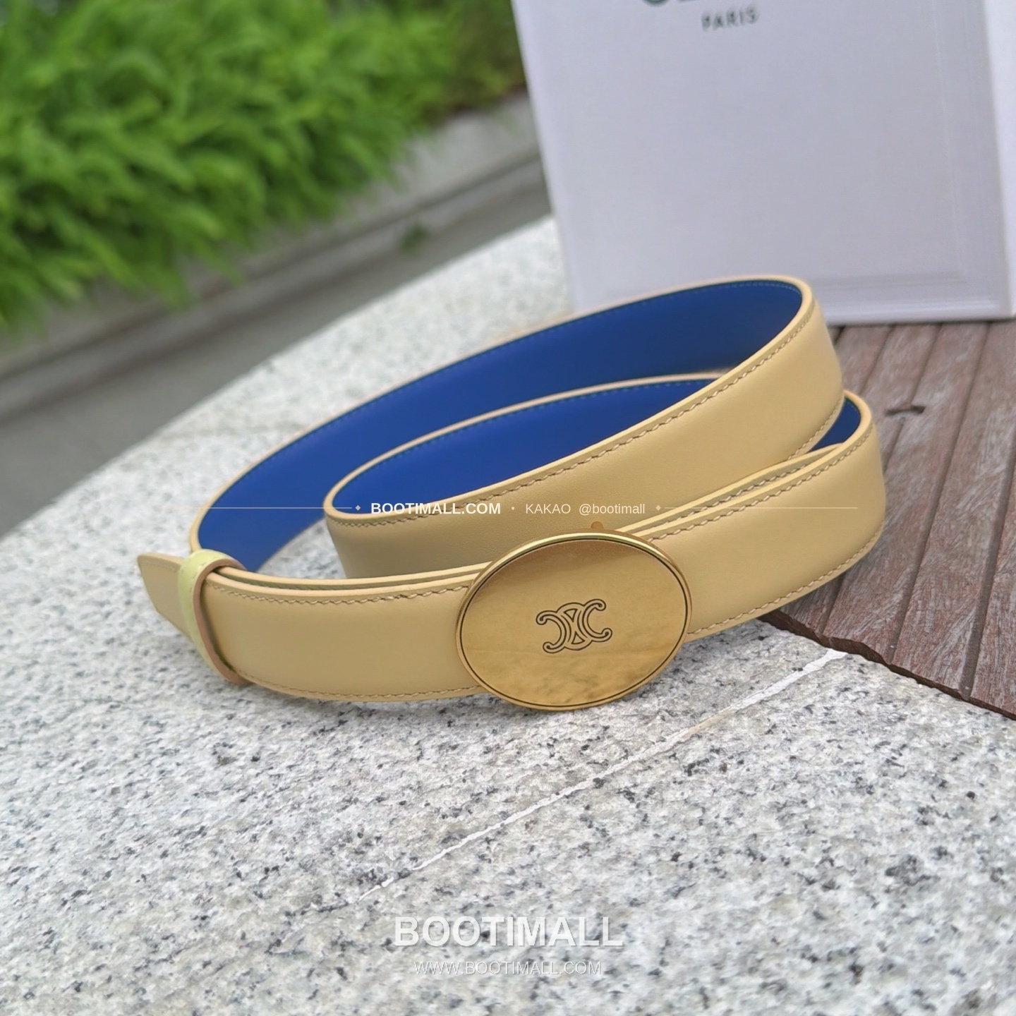셀린느 카프스킨 로고 플로팅 버클 리버서블 벨트 Celine Calfskin Logo Floating Buckle Reversible Belt 2.5cm 2