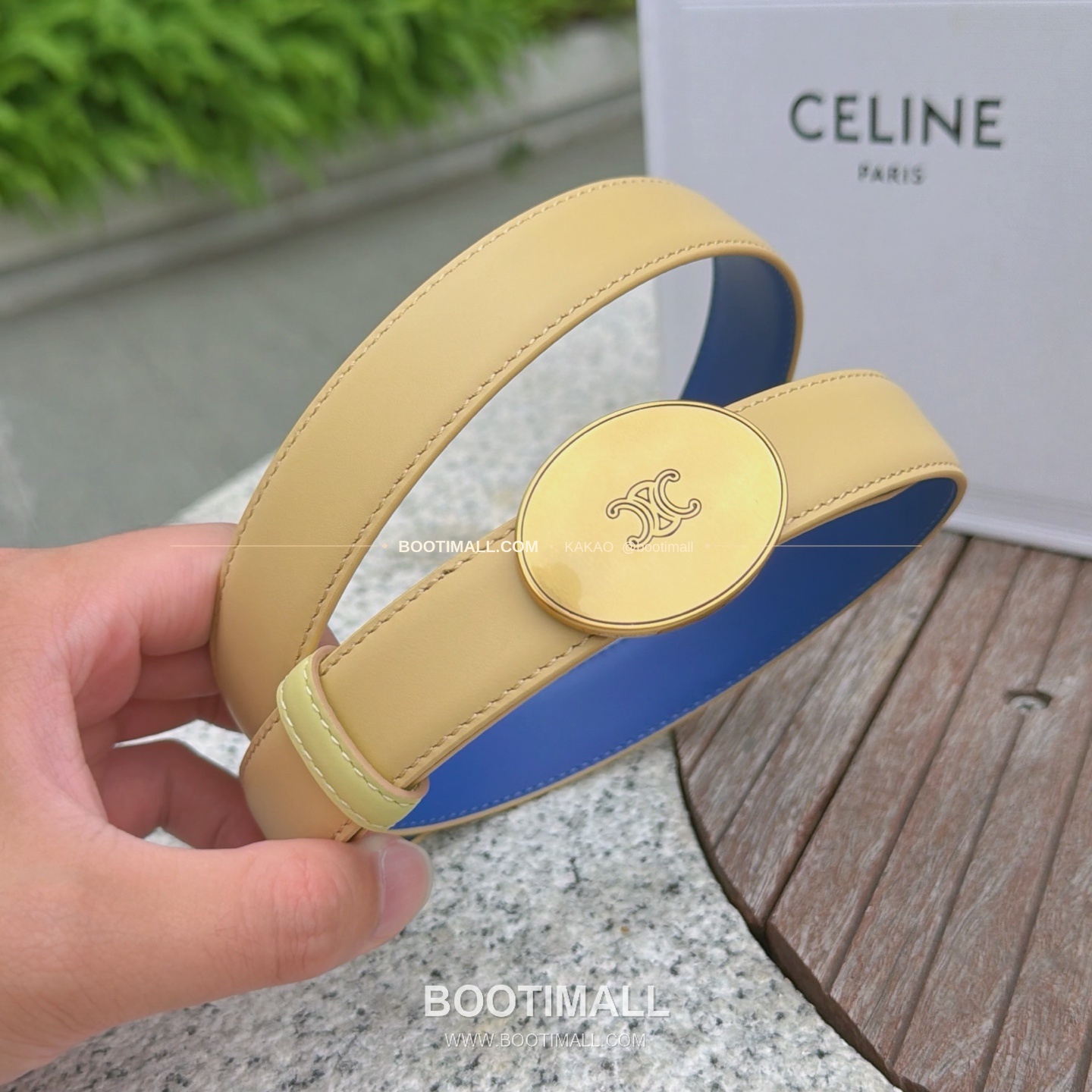 셀린느 카프스킨 로고 플로팅 버클 리버서블 벨트 Celine Calfskin Logo Floating Buckle Reversible Belt 2.5cm 3