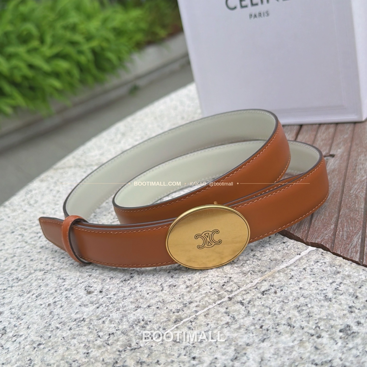 셀린느 카프스킨 로고 플로팅 버클 리버서블 벨트 Celine Calfskin Logo Floating Buckle Reversible Belt 2.5cm 2