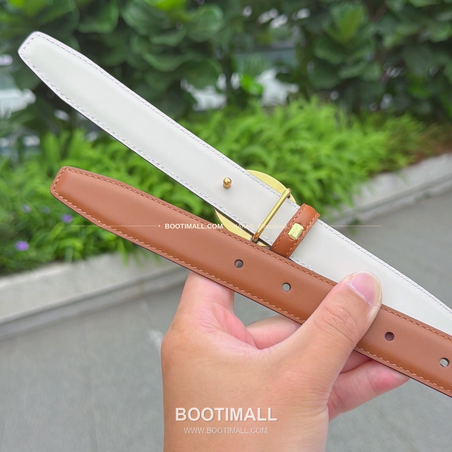 셀린느 카프스킨 로고 플로팅 버클 리버서블 벨트 Celine Calfskin Logo Floating Buckle Reversible Belt 2.5cm 6