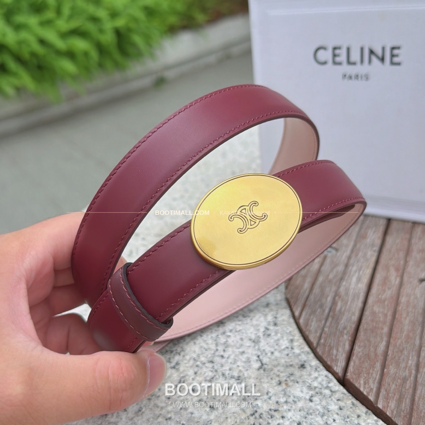 셀린느 카프스킨 로고 플로팅 버클 리버서블 벨트 Celine Calfskin Logo Floating Buckle Reversible Belt 2.5cm 3