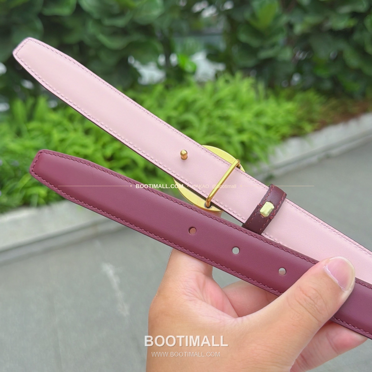 셀린느 카프스킨 로고 플로팅 버클 리버서블 벨트 Celine Calfskin Logo Floating Buckle Reversible Belt 2.5cm 5