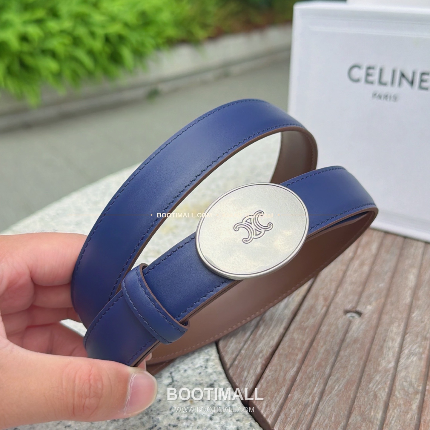 셀린느 카프스킨 로고 플로팅 버클 리버서블 벨트 Celine Calfskin Logo Floating Buckle Reversible Belt 2.5cm 3