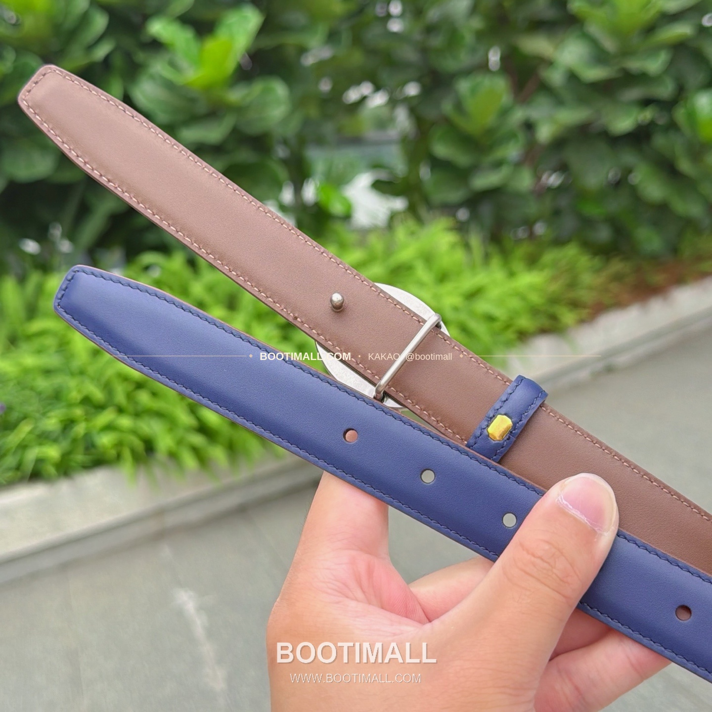 셀린느 카프스킨 로고 플로팅 버클 리버서블 벨트 Celine Calfskin Logo Floating Buckle Reversible Belt 2.5cm 6