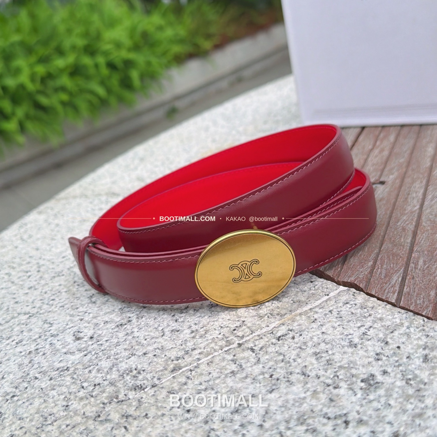 셀린느 카프스킨 로고 플로팅 버클 리버서블 벨트 Celine Calfskin Logo Floating Buckle Reversible Belt 2.5cm 2