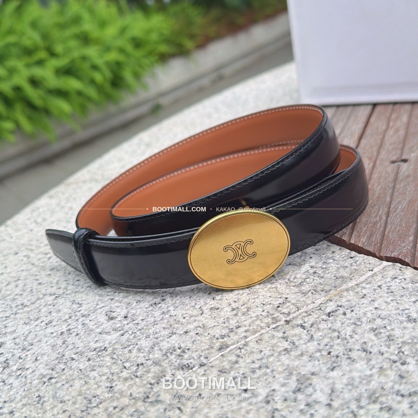 셀린느 카프스킨 로고 플로팅 버클 리버서블 벨트 Celine Calfskin Logo Floating Buckle Reversible Belt 2.5cm 2