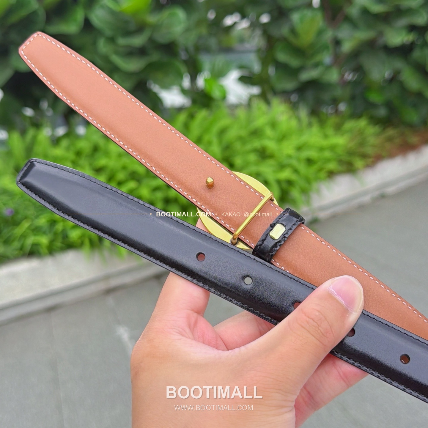 셀린느 카프스킨 로고 플로팅 버클 리버서블 벨트 Celine Calfskin Logo Floating Buckle Reversible Belt 2.5cm 6
