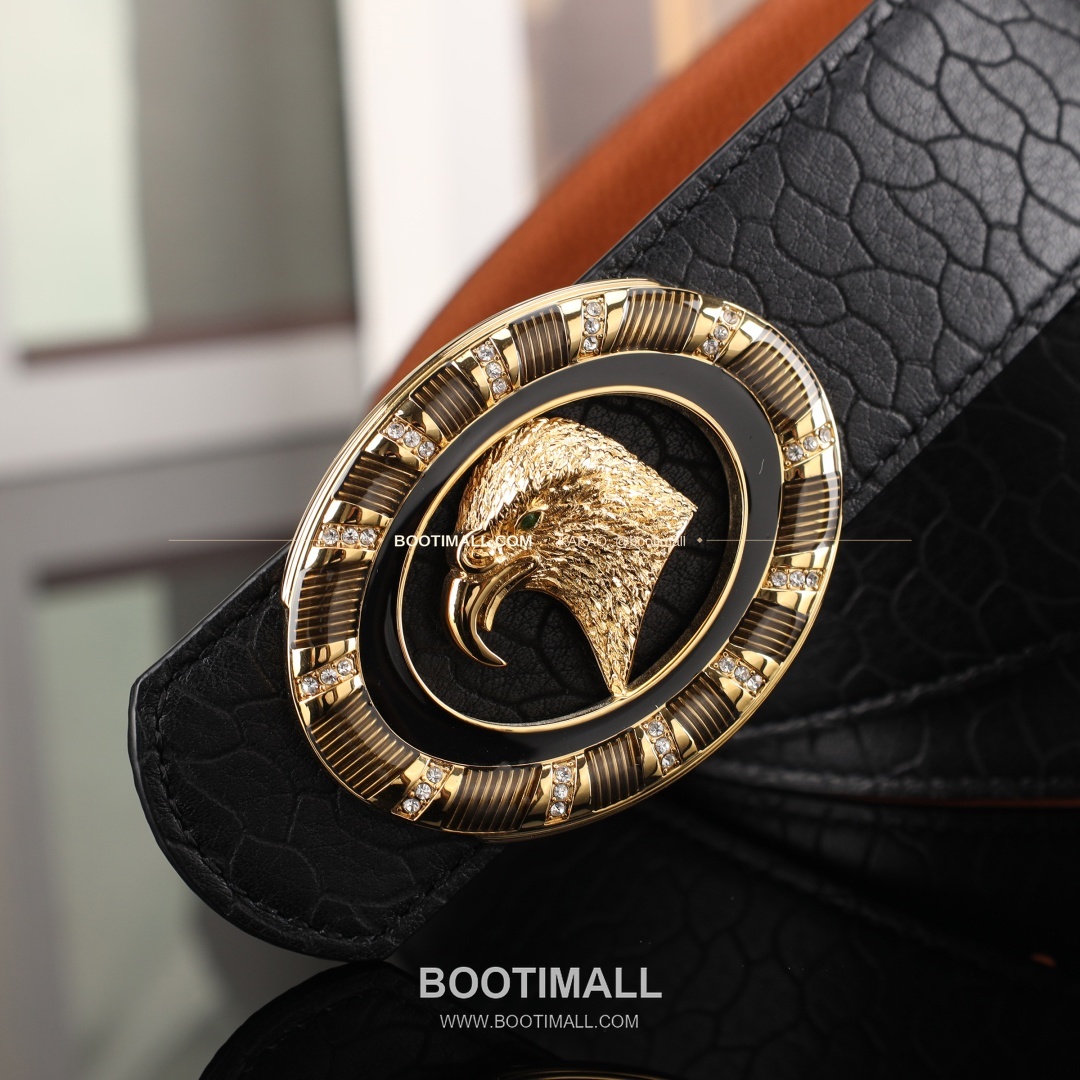 스테판 카프스킨 플레이트 버클 리버서블 벨트 Stephan Calfskin Plate Buckle Reversible Belt 3.8cm 7