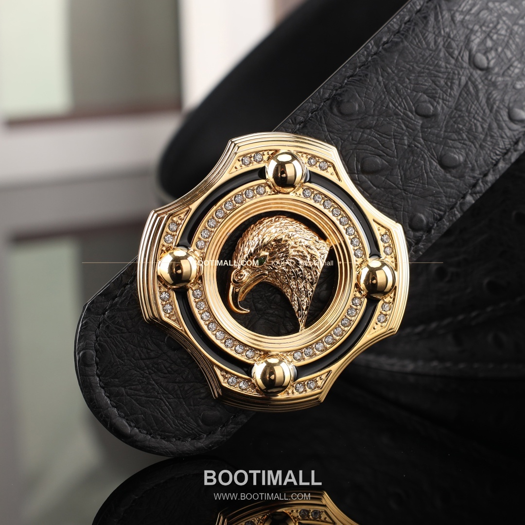 스테판 카프스킨 플레이트 버클 리버서블 벨트 Stephan Calfskin Plate Buckle Reversible Belt 3.8cm 7