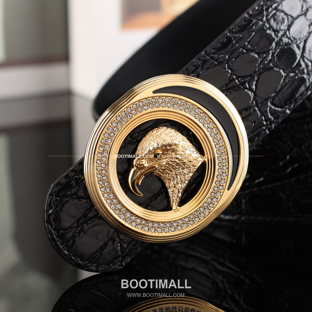 스테판 카프스킨 플레이트 버클 리버서블 벨트 Stephan Calfskin Plate Buckle Reversible Belt 3.8cm 7