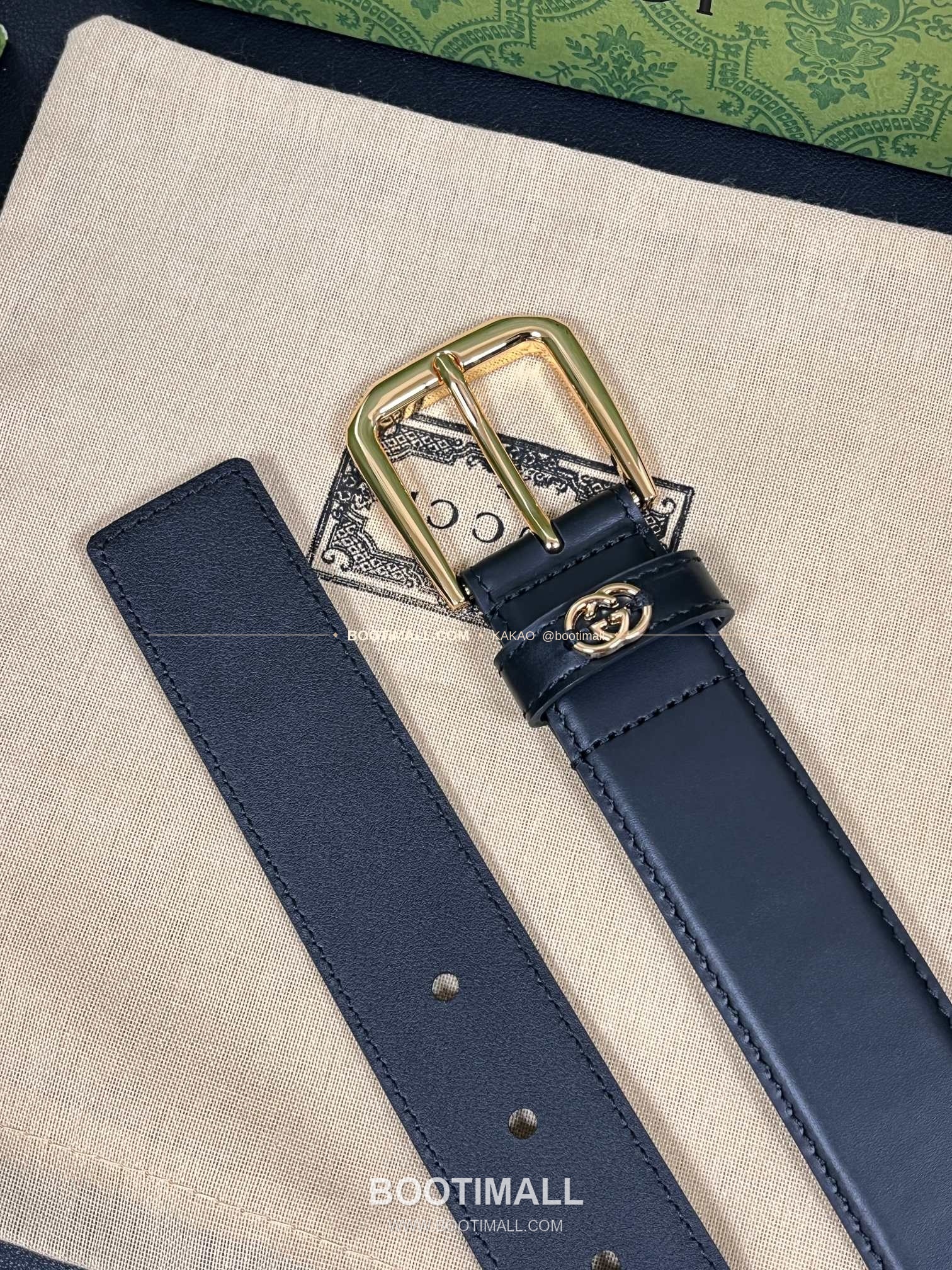 구찌 카프스킨 G 핀버클 블랙 벨트 Gucci Calfskin G Pin Buckle Black Belt 3.5cm 3