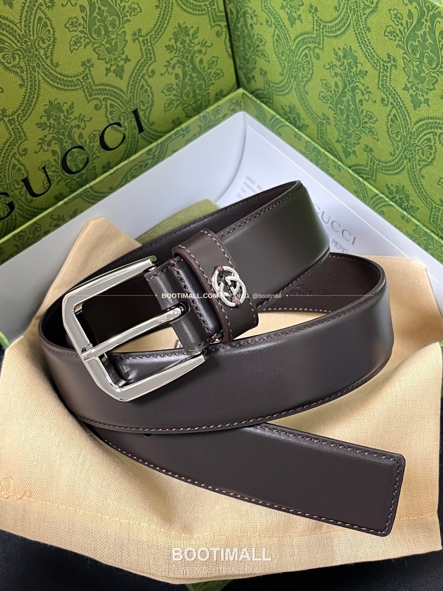 구찌 카프스킨 G 핀버클 엠보스 블랙 벨트 Gucci Calfskin G Pin Buckle Embossed Black Belt 3.5cm 1