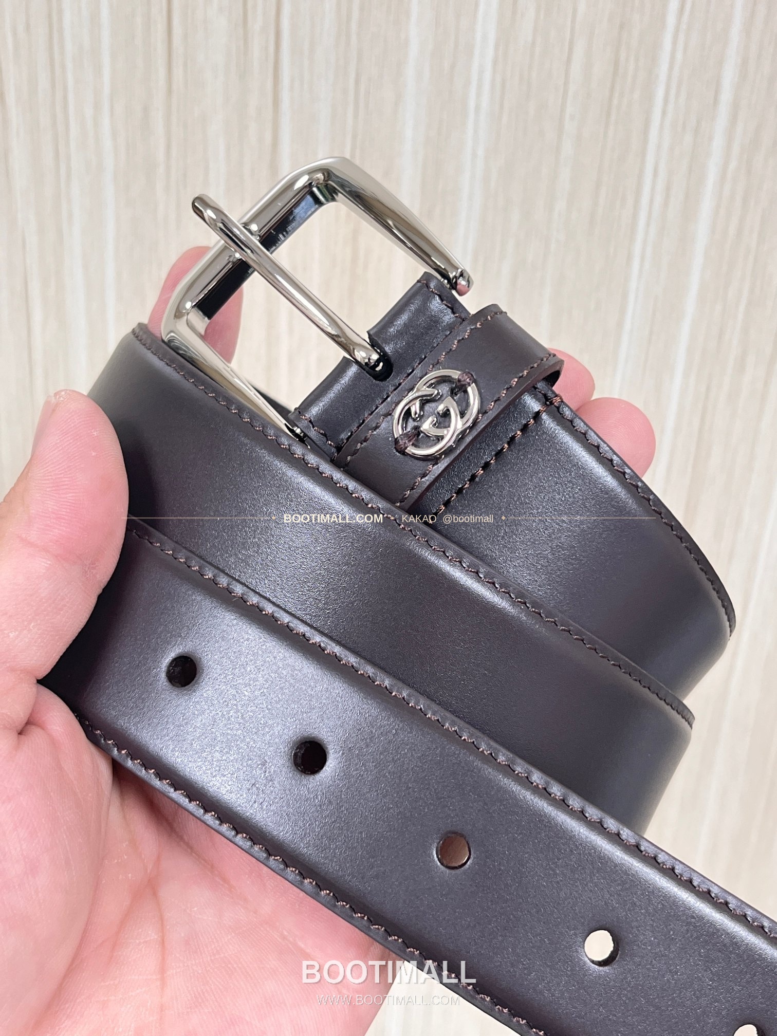 구찌 카프스킨 G 핀버클 엠보스 블랙 벨트 Gucci Calfskin G Pin Buckle Embossed Black Belt 3.5cm 2
